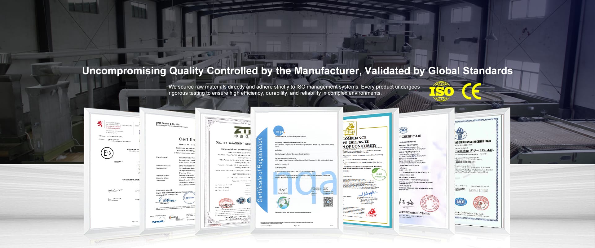 Home Iso Ce Certified Air Filter Factory Quality Control 1