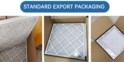 secure export packaging air filters worldwide shipping