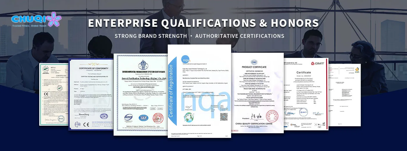 air filter factory certifications iso ce