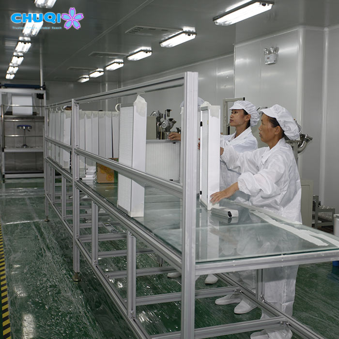 cleanroom air filter assembly production line