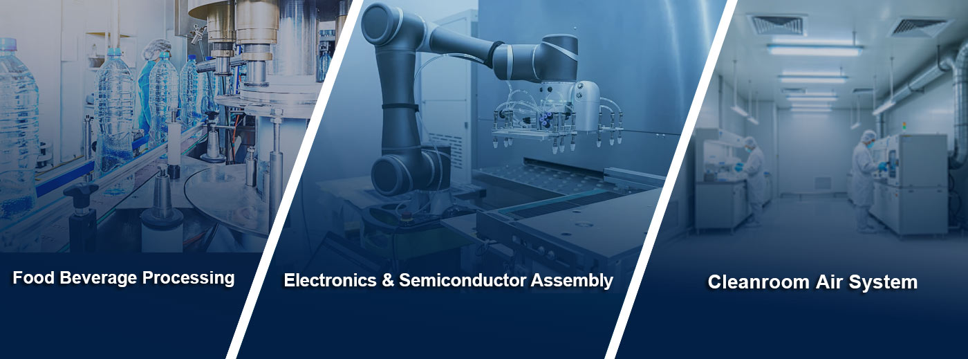 cleanroom air system food processing filter