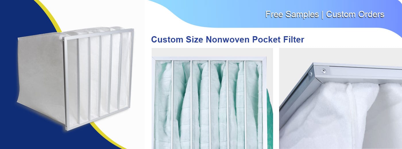 custom size nonwoven pocket filter frame