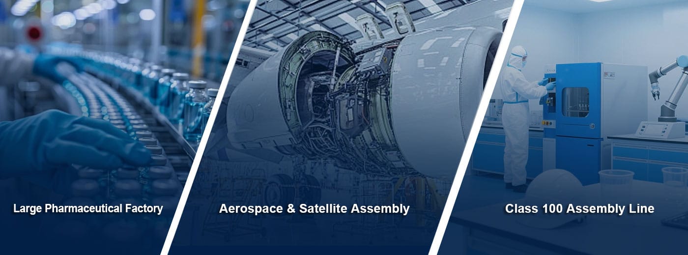 fan filter unit applications aerospace pharmaceutical