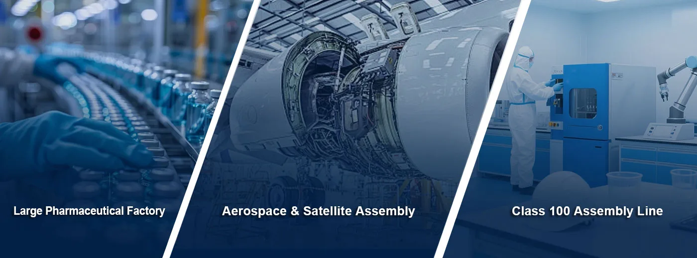fan filter unit applications aerospace pharmaceutical