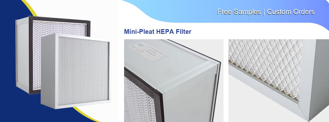 hepa filter standard size galvanized frame
