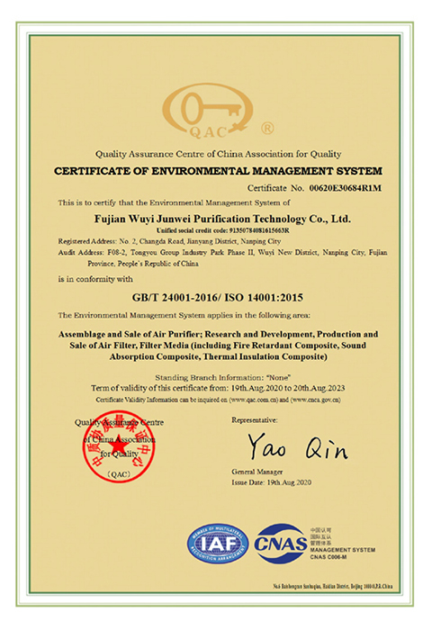 iso 14001 environmental management system certification