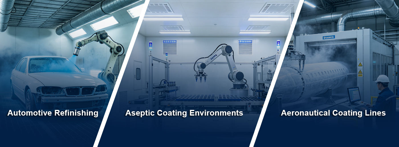 paint mist arrestor floor filter cotton in action