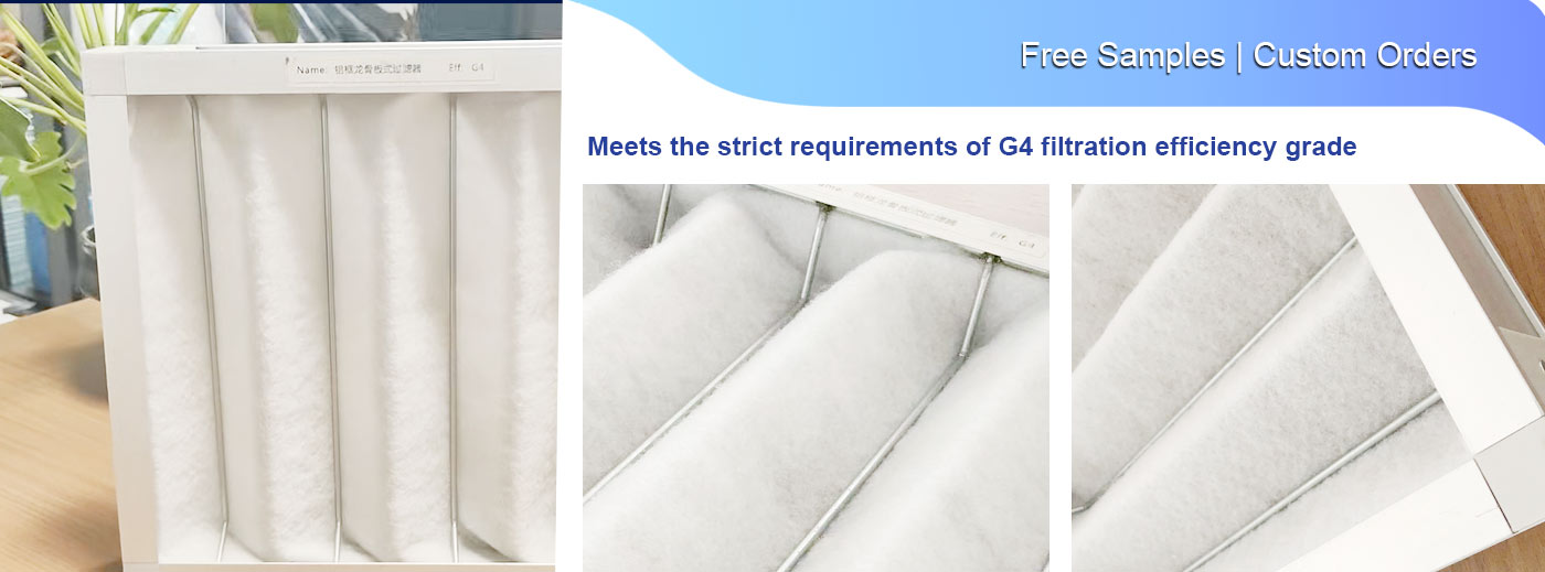 pleated panel air filter g4