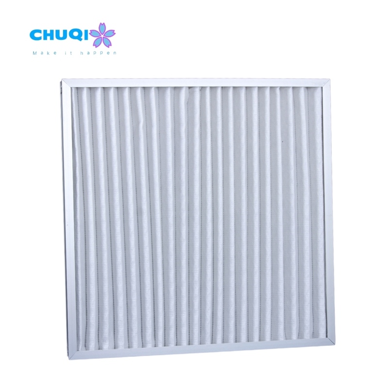 skeleton frame pleated air filter