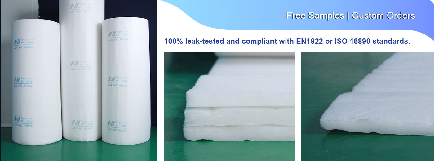 tacky surface ceiling filter media structure