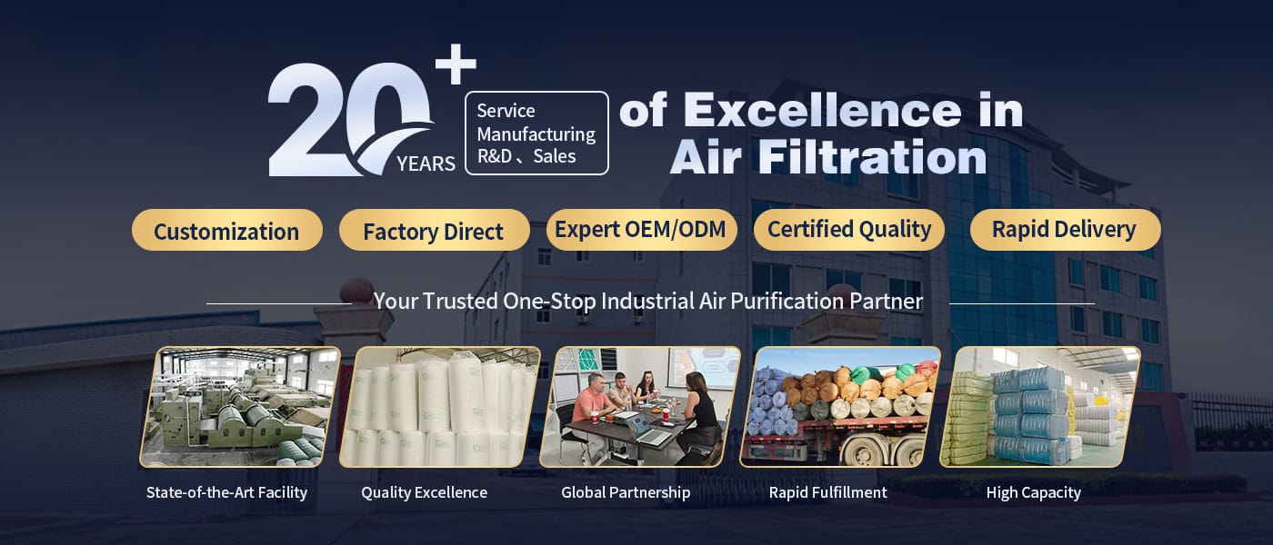 20 years excellence hvac filter media manufacturing