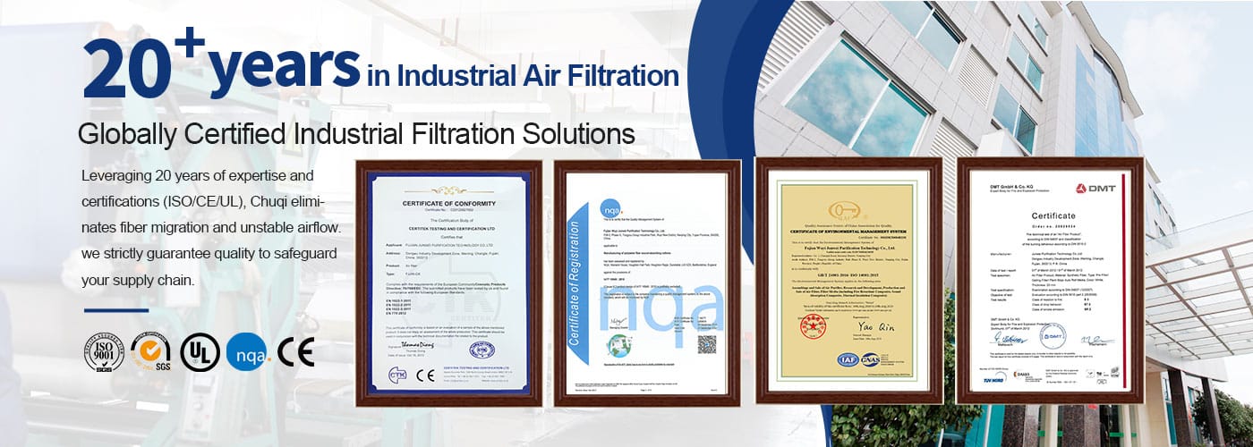 Paint Booth Filter Media air filter media manufacturer chuqi factory certifications