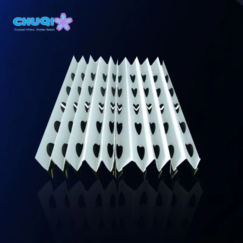 chuqi white accordion painting filter heart holes