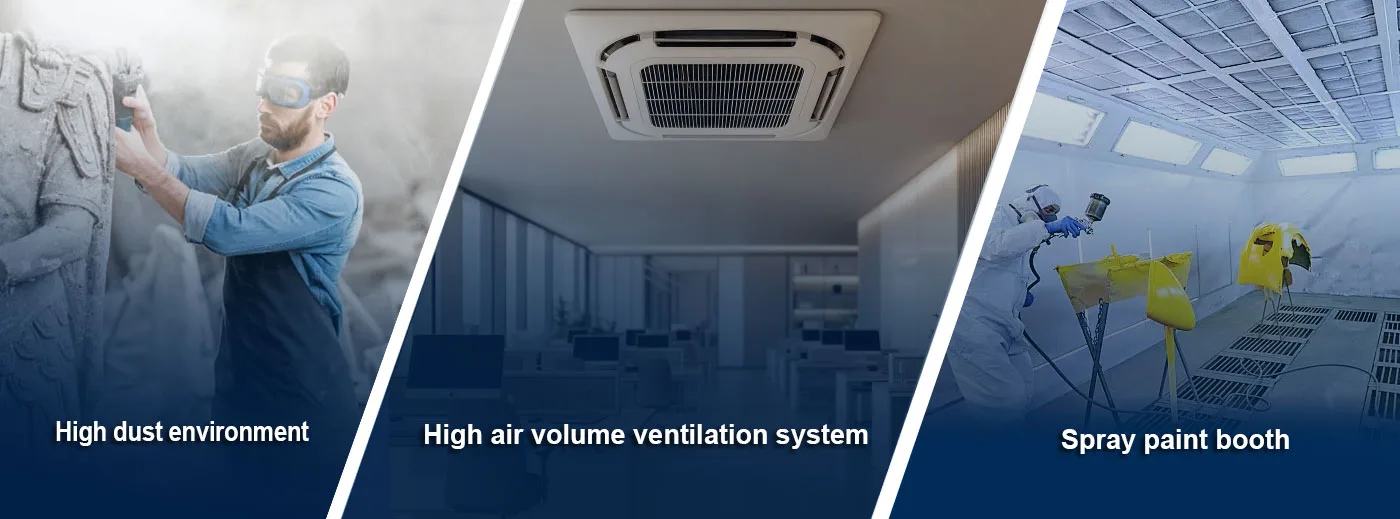 commercial hvac ventilation system filter media