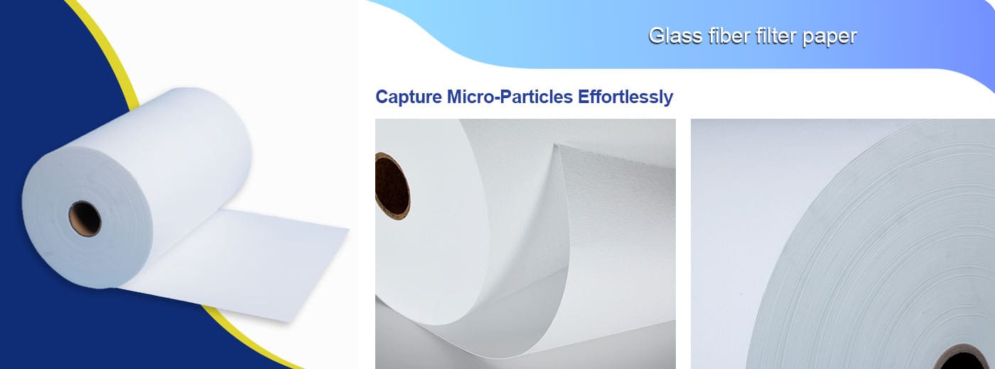 hepa fiberglass filter paper roll details
