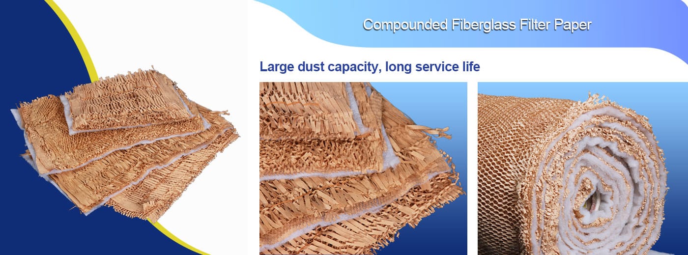 high dust capacity fiberglass filter media