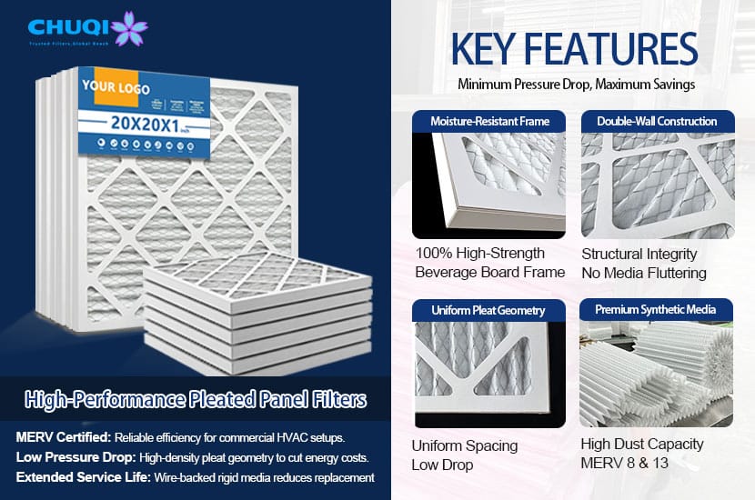 merv 8 pleated air filter technical features 2