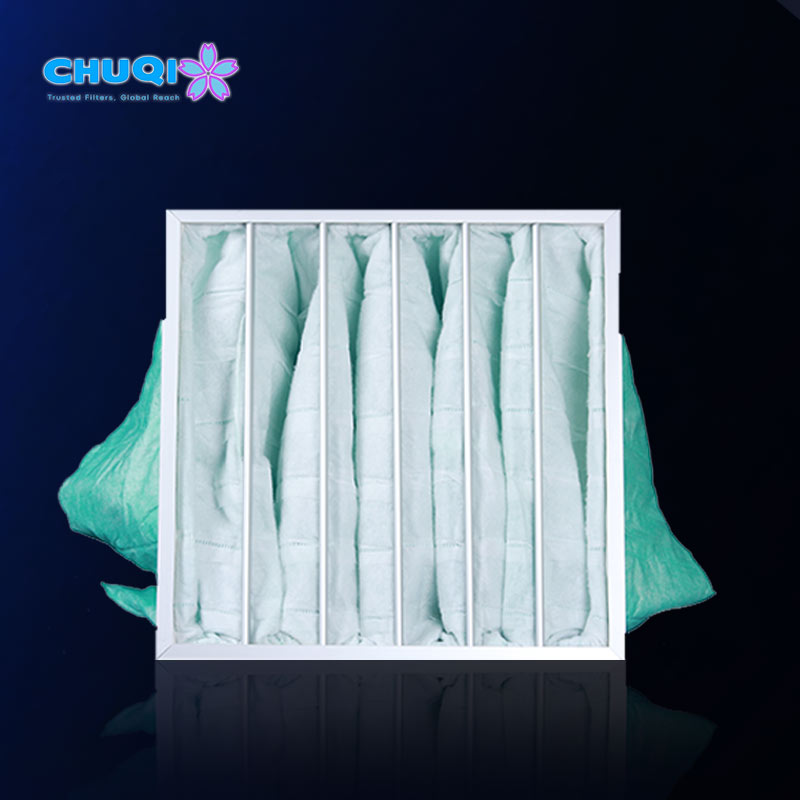 synthetic fiber pocket filter white background chuqi