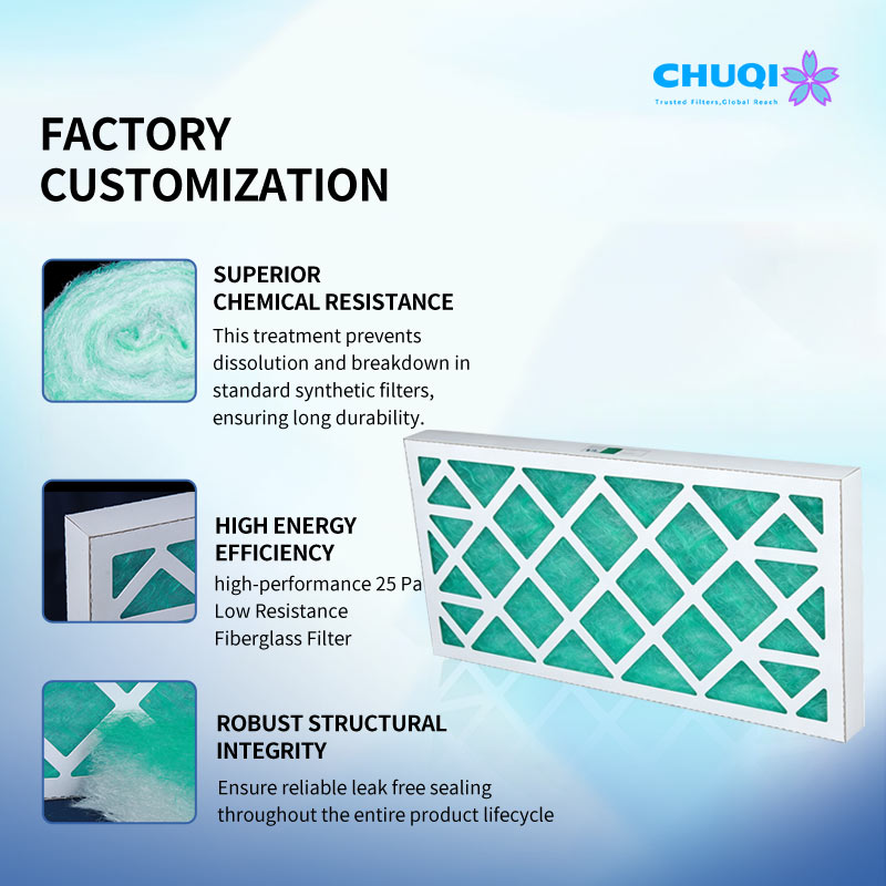 Primary Fiberglass Panel Filter | G2 Efficiency | Corrosion-Resistant Industrial Design chuqi fiberglass paint arresting filter