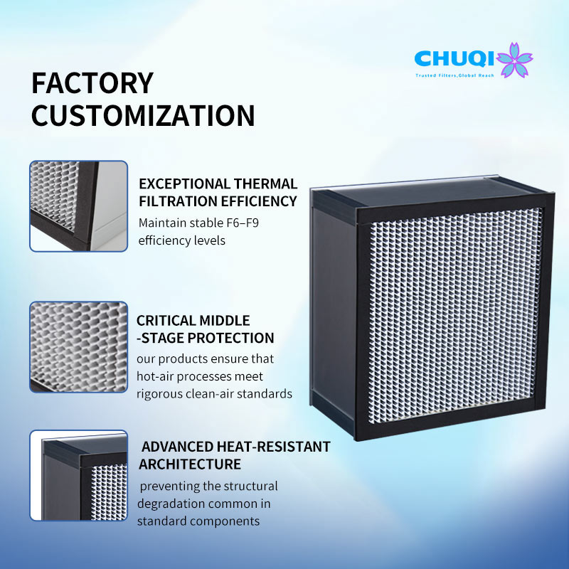 custom heat resistant air filter factory solution