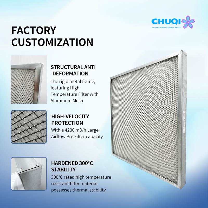 custom heat resistant air filter factory
