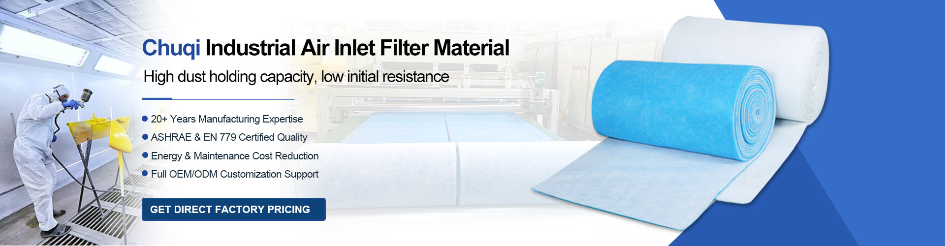 industrial air inlet filter media