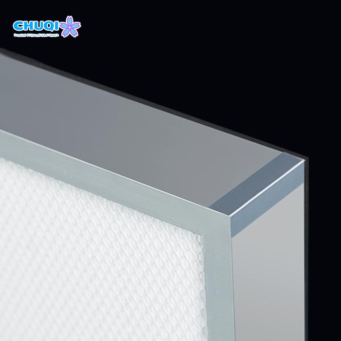 50mm Mini Pleat HEPA Filter H13 for FFU Cleanroom Ceiling Supply | Factory Supplier anodized aluminum hepa filter frame corner