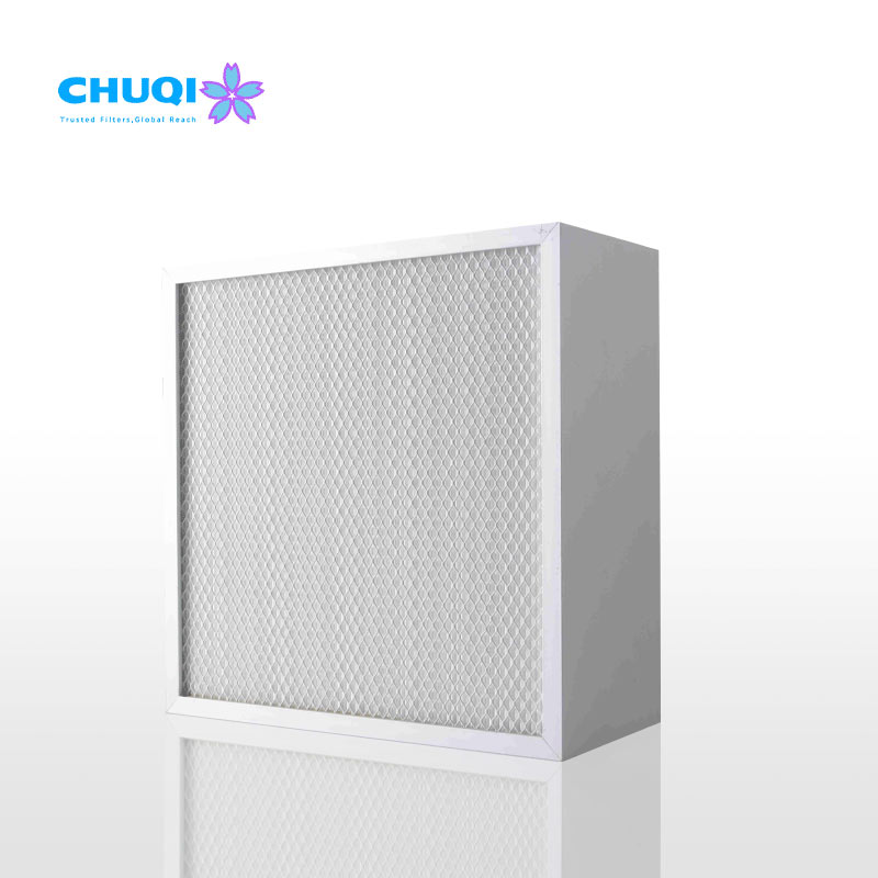 50mm Mini Pleat HEPA Filter H13 for FFU Cleanroom Ceiling Supply | Factory Supplier chuqi mini pleat hepa filter