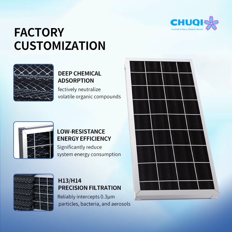 Activated Carbon Filter | High-Efficiency Chemical Adsorption | Durable Pleated Structure custom activated carbon air filter factory