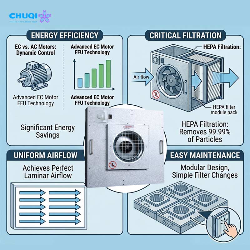 fan filter unit ffu features specifications