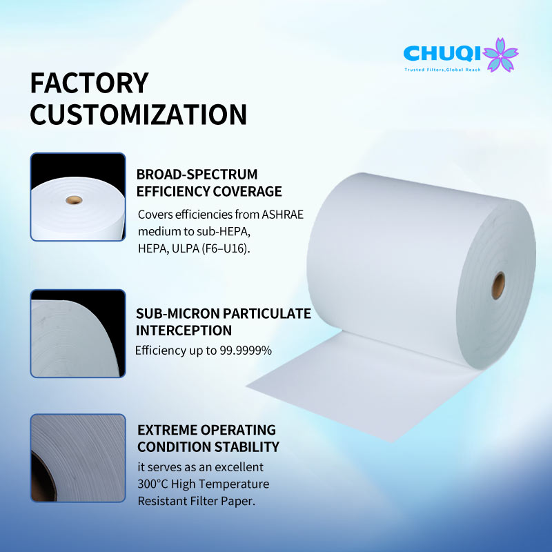 fiberglass filter paper technical specifications