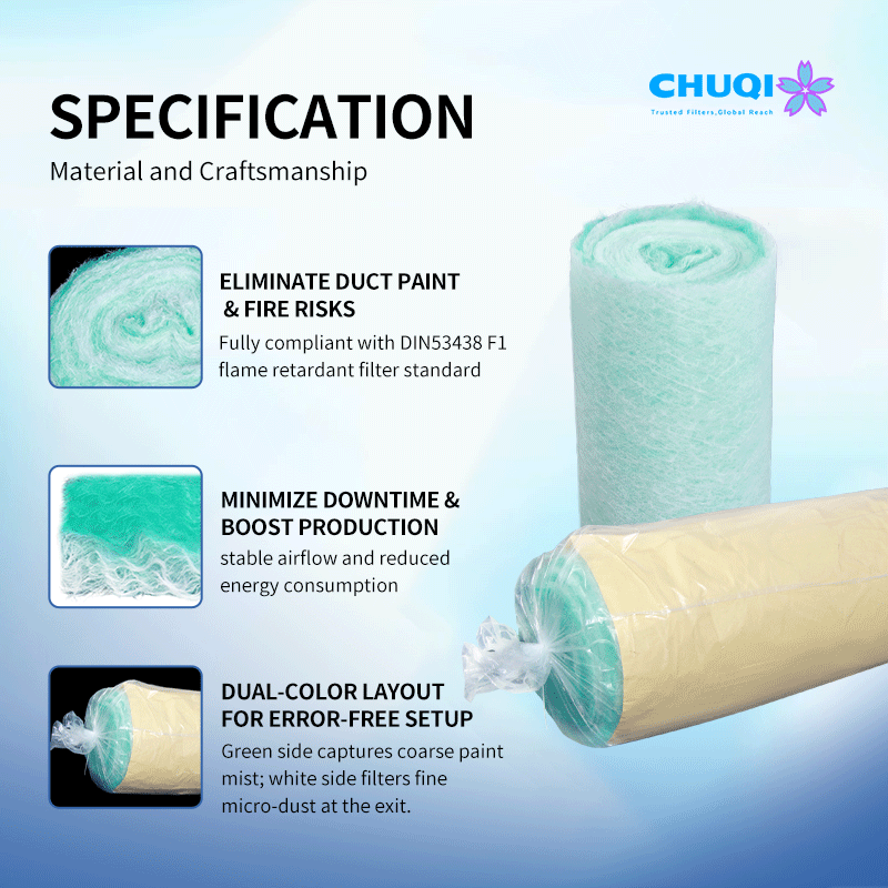 high efficiency fiberglass paint arrestor