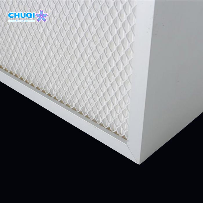 69mm Mini Pleat ULPA Filter U15 99.9995% for Aseptic Pharma Cleanroom | Manufacturer mini pleat hepa filter media detail