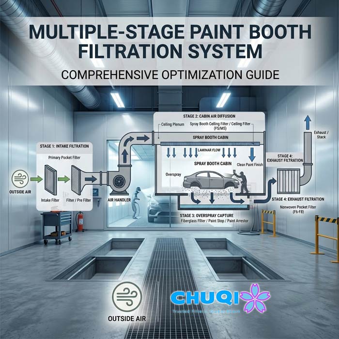 paint booth filtration system diagram guide