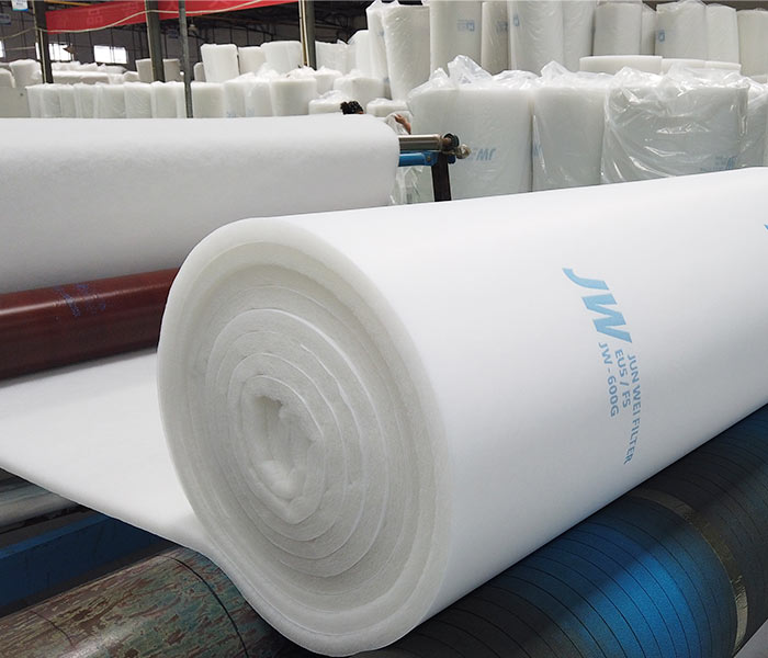 spray booth filter media factory production 1