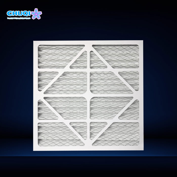 16x25x1 Beverage Board Pleated Air Filter Front View