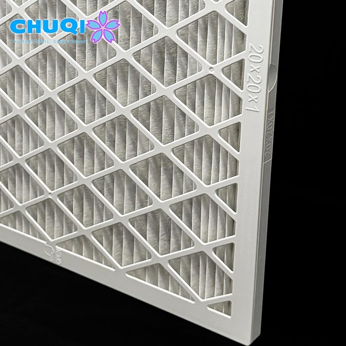 20x20x1 pleated air filter custom size plastic frame