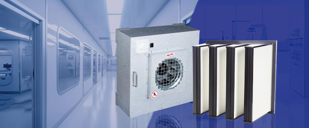 cleanroom ffu fan filter unit and v bank hepa filter