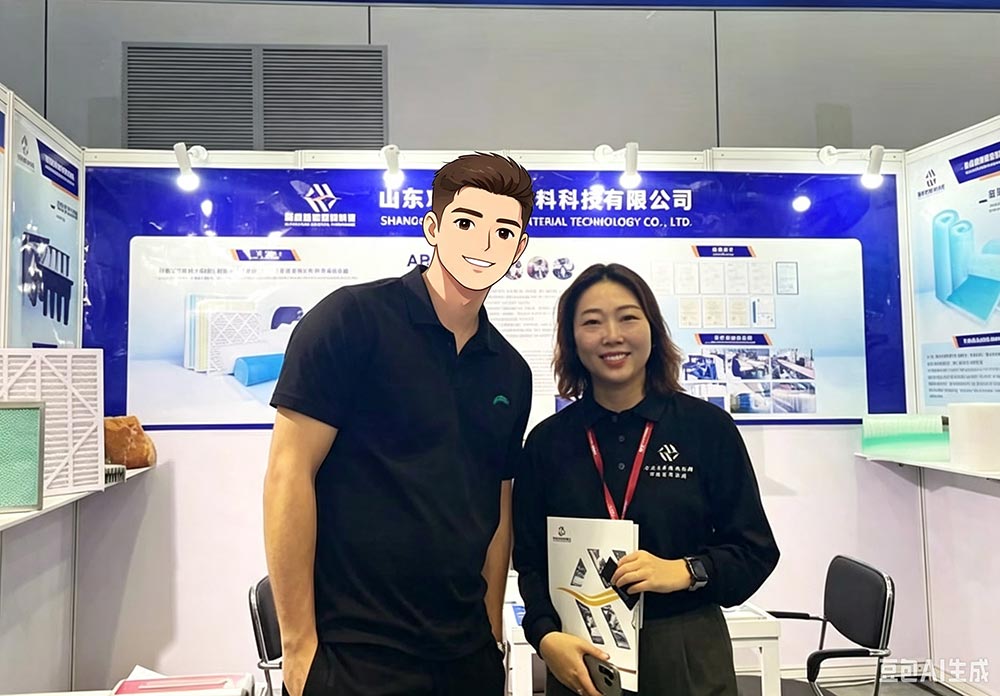Home chuqi air filtration exhibition booth showcase
