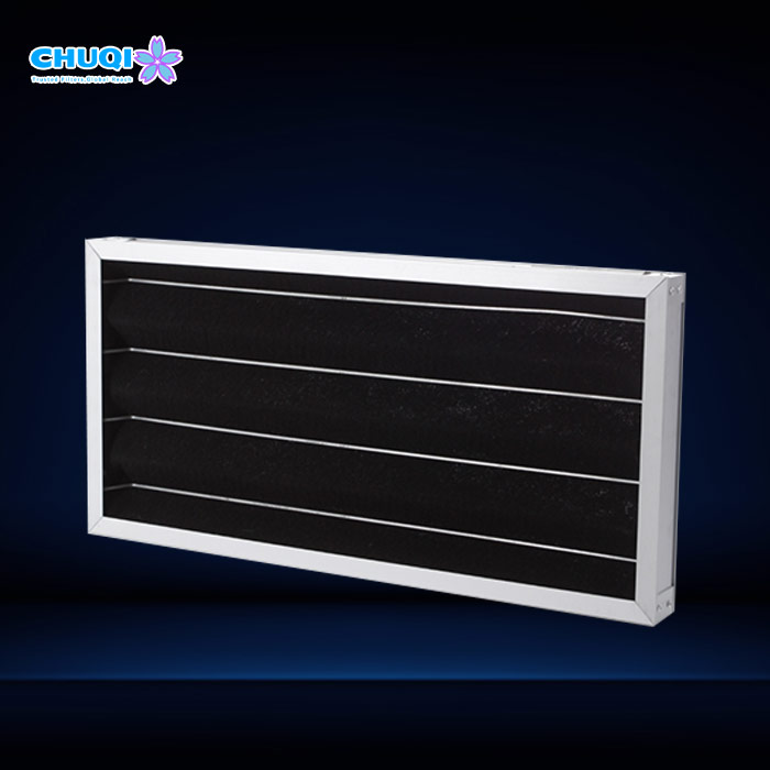 CHUQI MERV 8 pleated activated carbon panel air filter with extruded aluminum frame for HVAC VOC removal