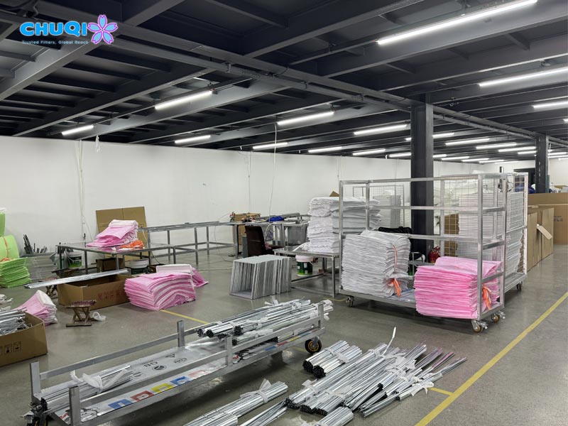 Heavy-duty cartoon packaging for bulk nonwoven bag filter wholesale shipment to international HVAC clients