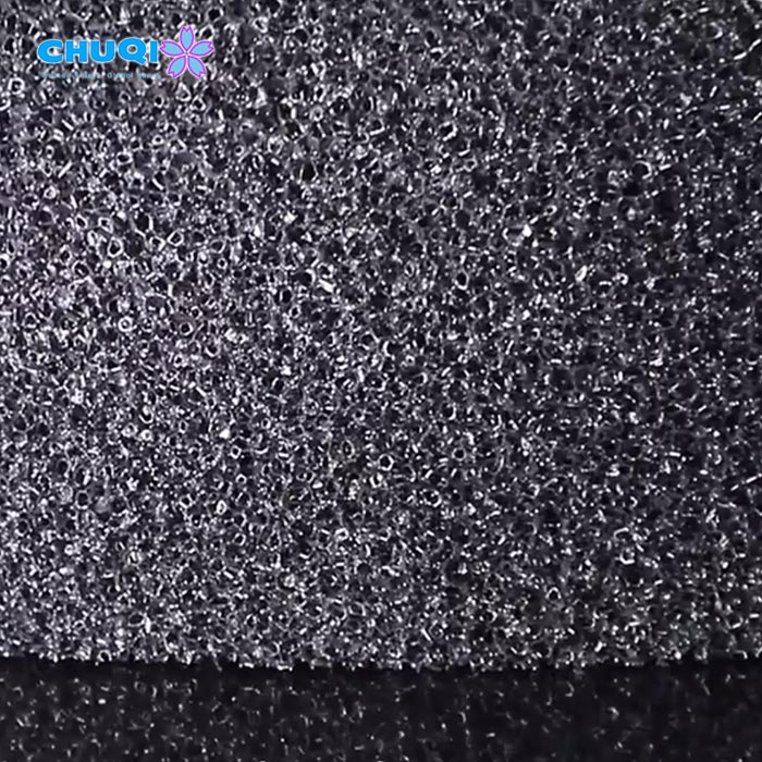 chuqi reticulated open cell filter foam structure