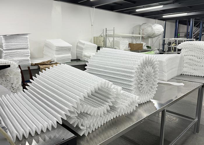 pleated air filter media pack manufacturing