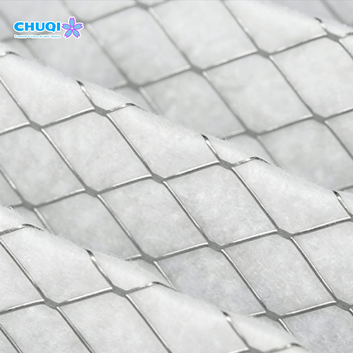 pleated synthetic filter media wire mesh