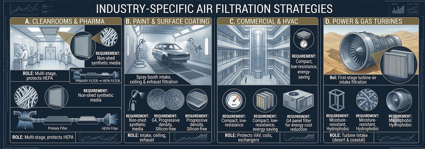 primary air filter industry applications guide