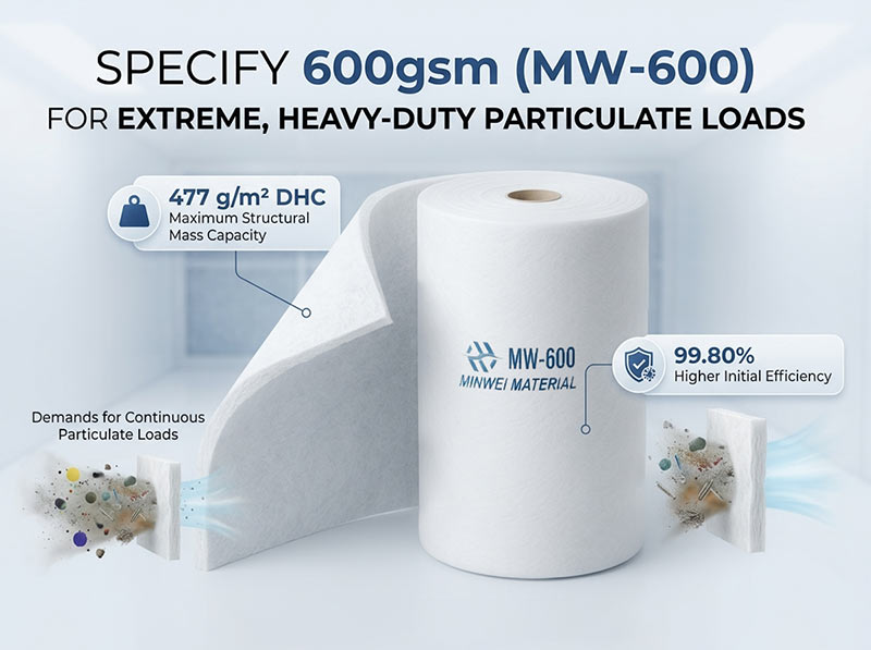 600 heavy duty spray booth filter