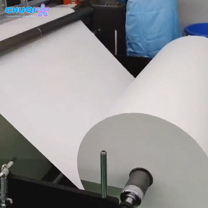 glass fiber filter paper roll feed