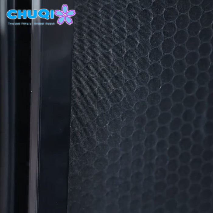 honeycomb activated carbon filter mesh texture