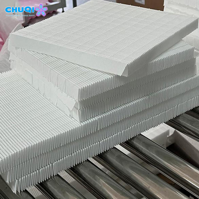 mini pleat air filter production process