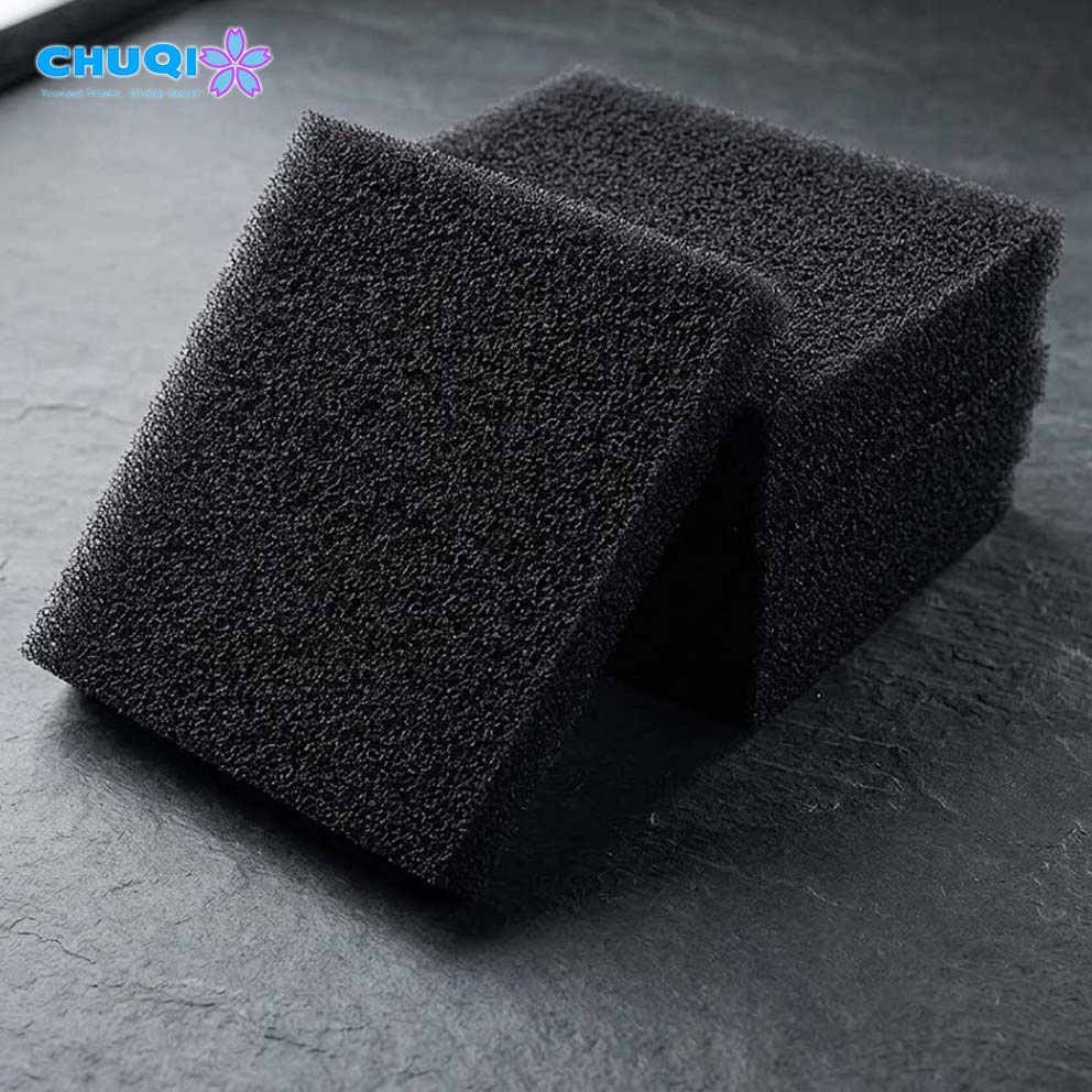 chuqi thick black reticulated filter foam block